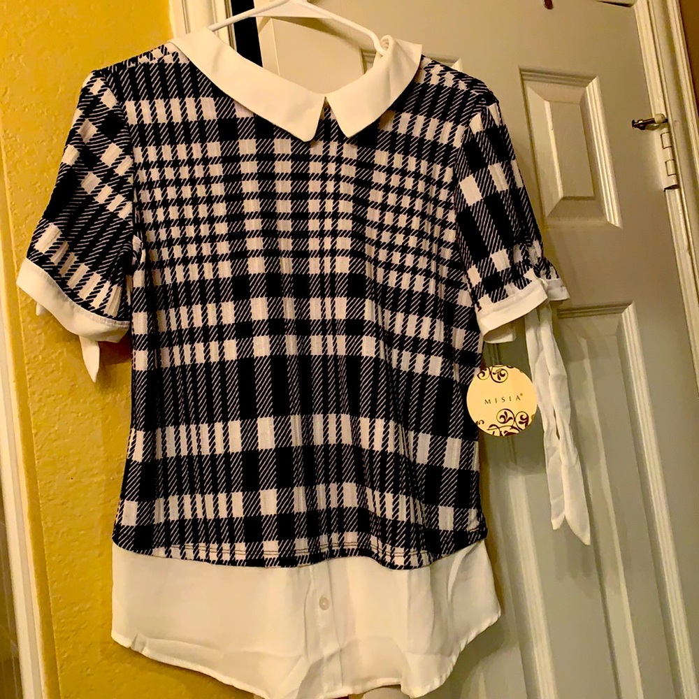 Black and white Blouse